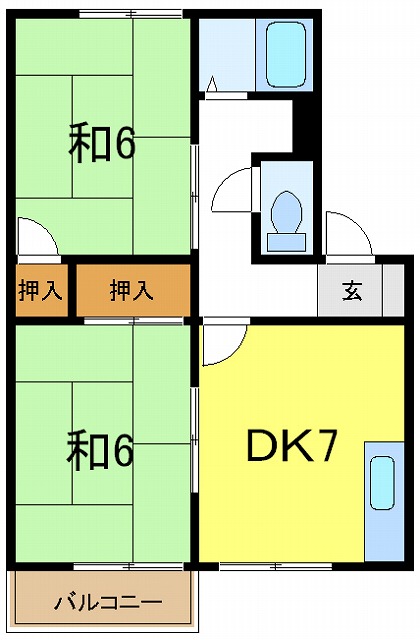 コーポシティ１の間取り