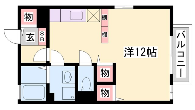 リビングタウン古坂弐番館の間取り