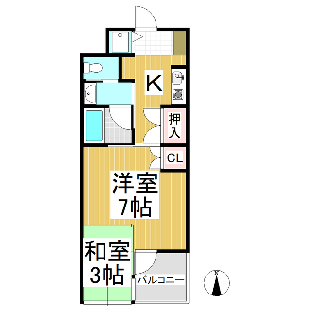 ニューハウスとくながの間取り