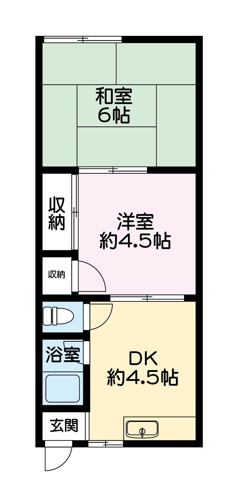 リバーサイドハイツの間取り