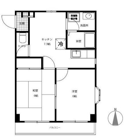 第2コーポ細野の間取り