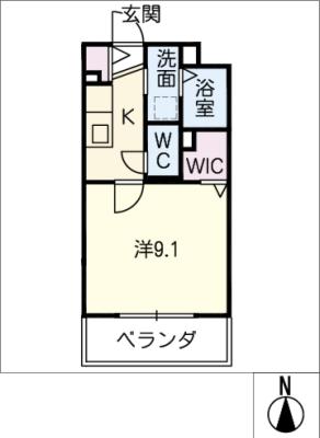 メゾンモンマルトル江場の間取り