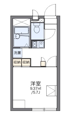 横浜市港南区日野のアパートの間取り