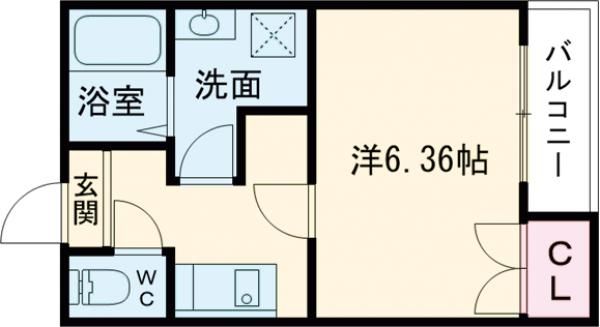 狭山市大字東三ツ木のアパートの間取り