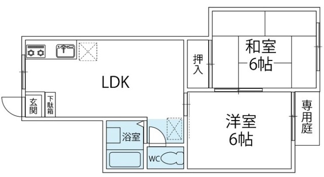 藤沢フラワーマンションの間取り