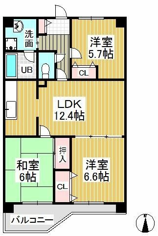 ファミール光が丘の間取り