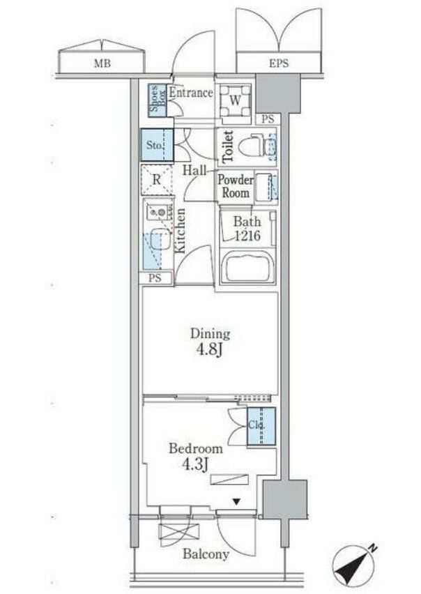 パークアクシス品川南大井パークフロントの間取り