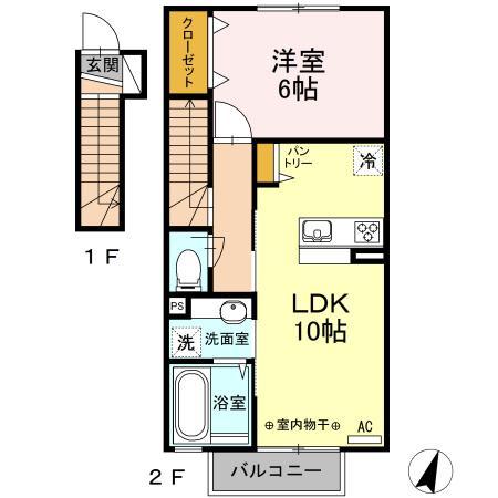 レーヴ鍛冶町の間取り