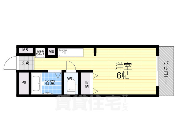 生駒郡三郷町立野南のマンションの間取り