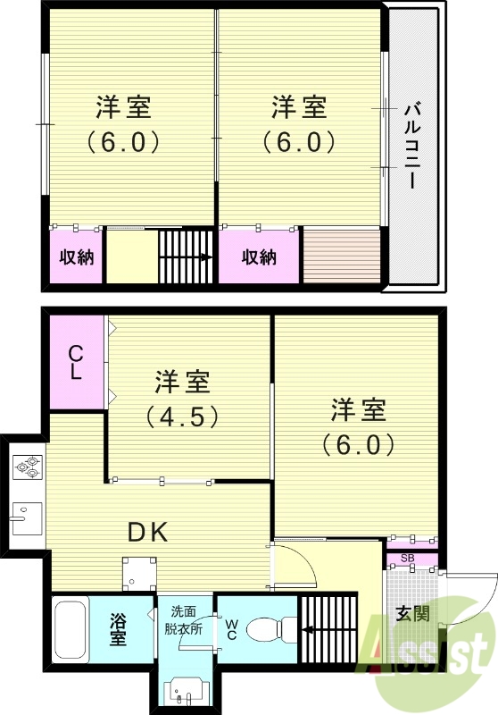 【神戸市東灘区本山北町のその他の間取り】