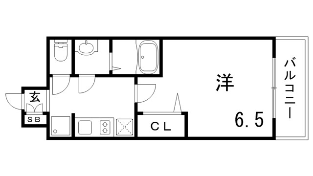 プレサンスＴＨＥ神戸の間取り