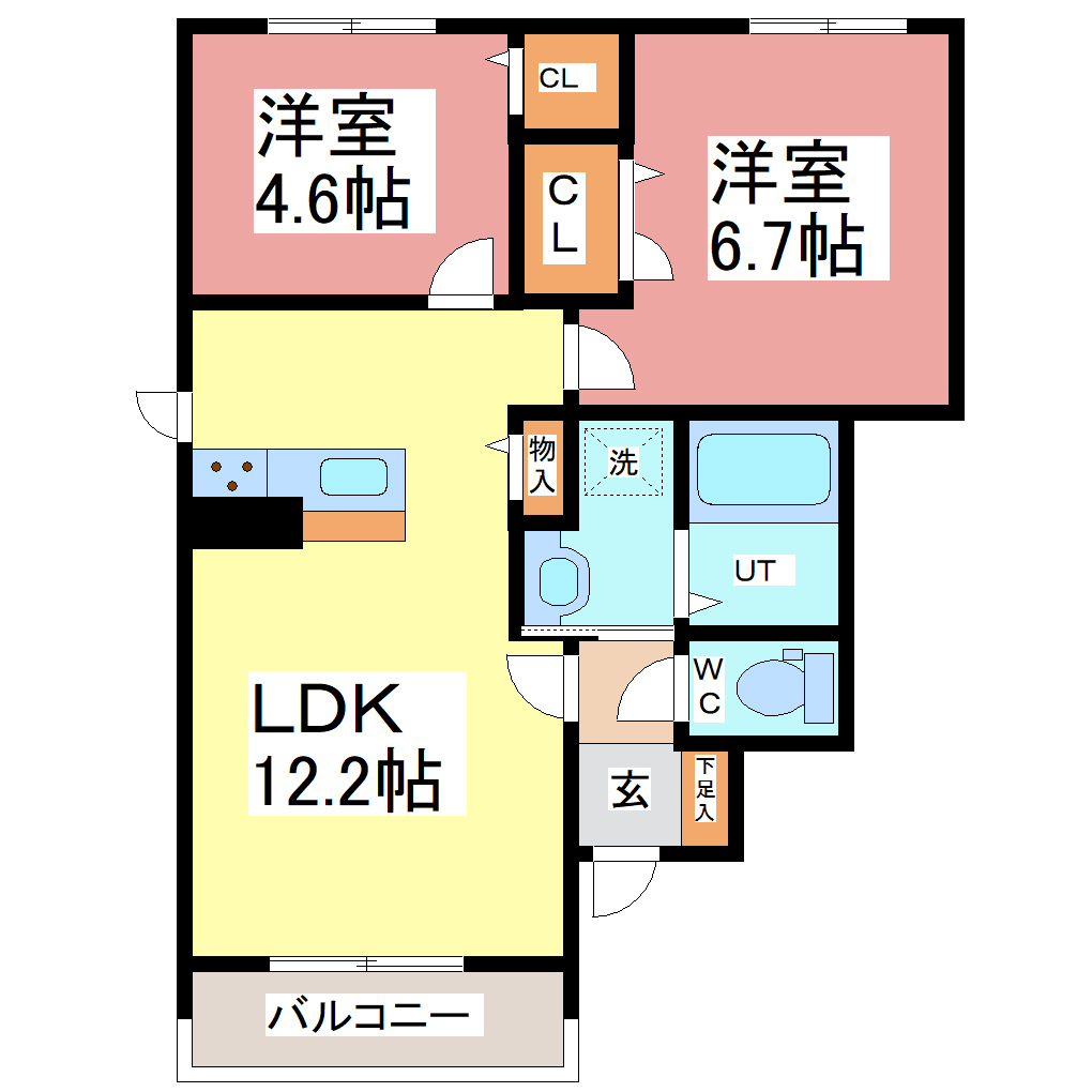 メゾン　ユニコーンの間取り