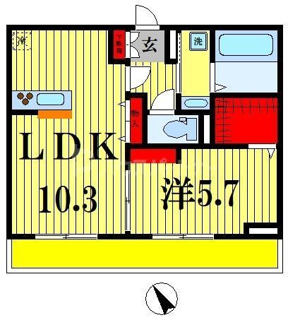 コットン　フローラの間取り