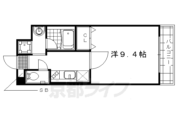 ウイング西院の間取り