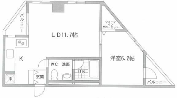 世田谷区桜上水のマンションの間取り