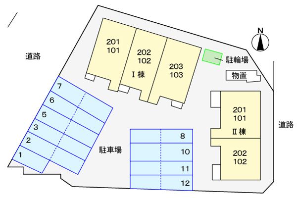 【ラゴーラホープ　Iの駐車場】