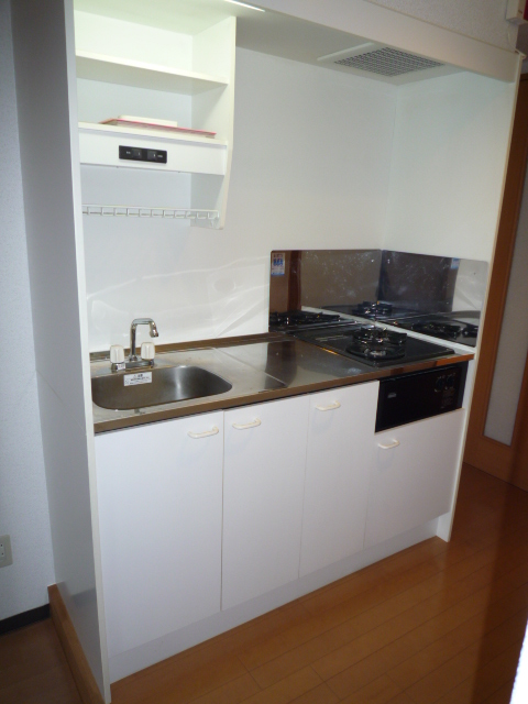 キッチン　２口ガスシステムキッチン