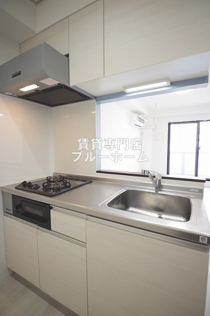 キッチン　2口ガスコンロのシステムキッチンです！