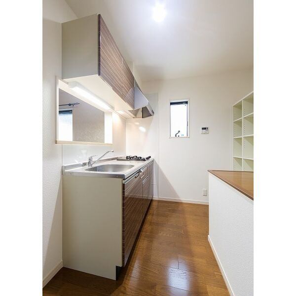 キッチン　２口コンロのカウンターキッチン