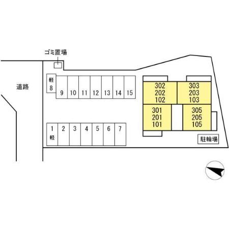 駐車場　区画図