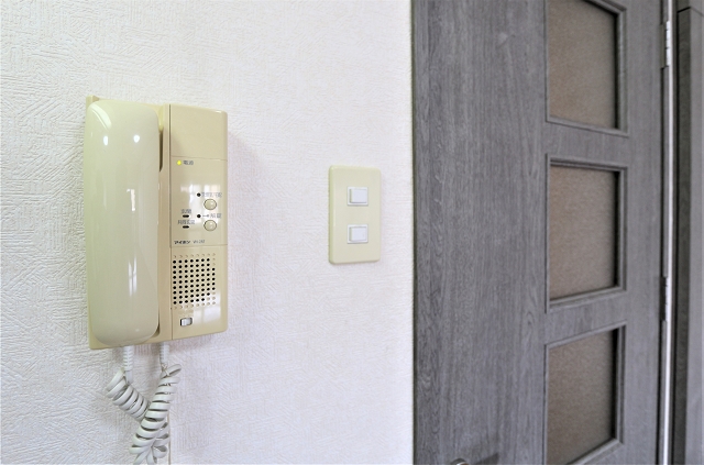 セキュリティ　こちらでオートロックを解錠できます