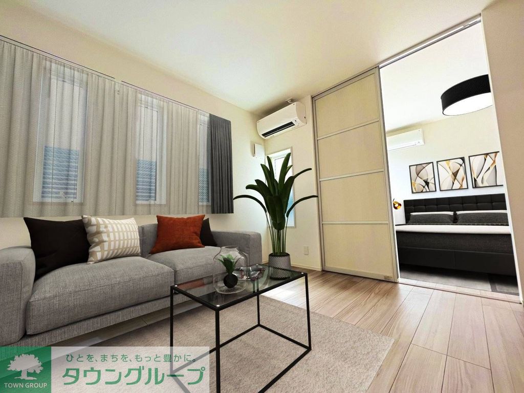 居室・リビング　家具家電は物件に付帯しません。