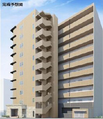 建物外観　ウィングコート天王寺　外観