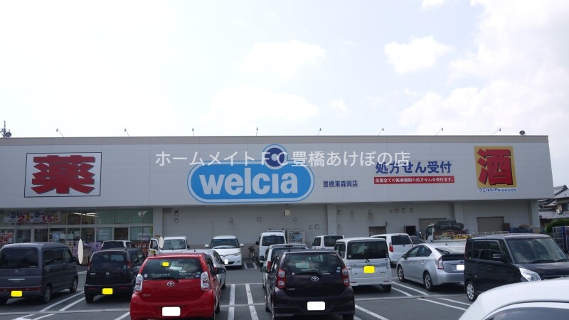 ドラックストア　ウエルシア豊橋東森岡店（ドラッグストア）まで738m