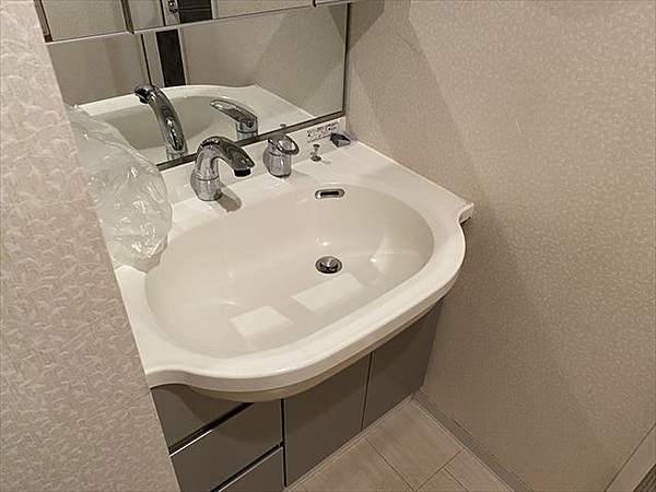 洗面設備　別タイプ部屋　参考写真です