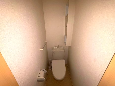 トイレ　落ち着いた色調のトイレです
