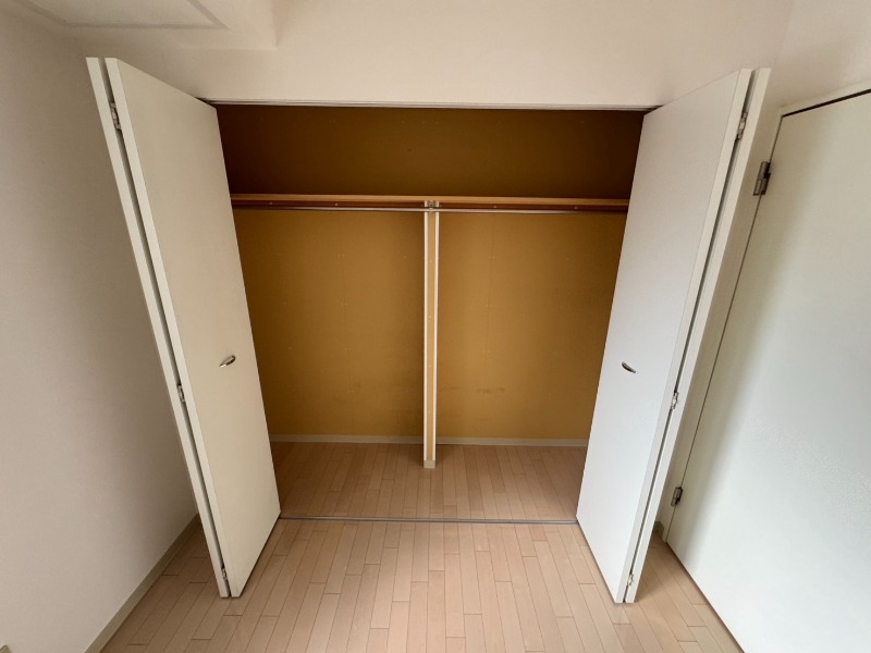 収納　洋室にはクローゼットがあるのですっきり片付きそうです。