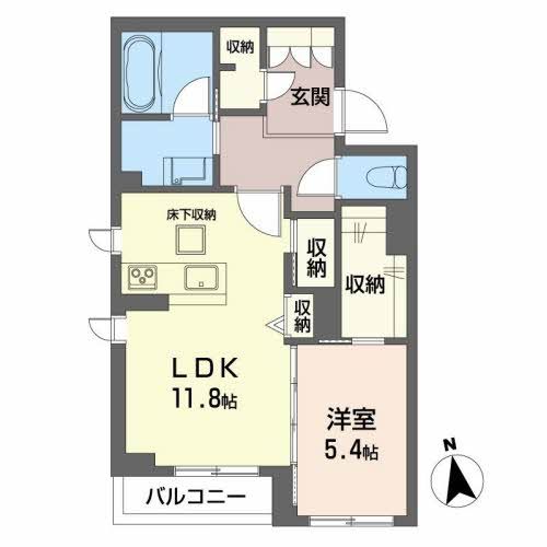 シャーメゾン宮Iの間取り写真