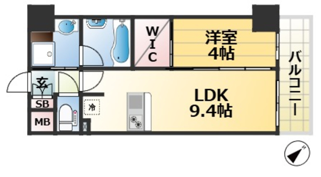 S-RESIDENCE神戸みなと元町aloの間取り写真