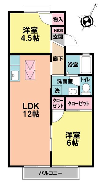 ピュアパレスの間取り写真