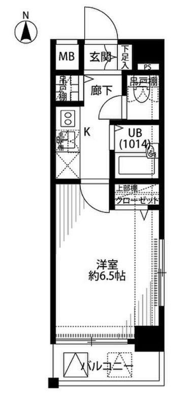 東京メトロ半蔵門線 清澄白河駅 徒歩10分 8階建 築20年の間取り写真