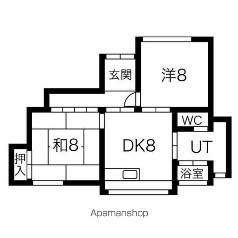 西鉄天神大牟田線 井尻駅 徒歩11分 2階建 築47年の間取り写真