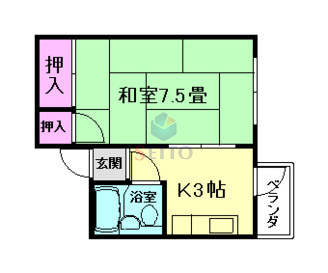 クレセントマンションの間取り写真