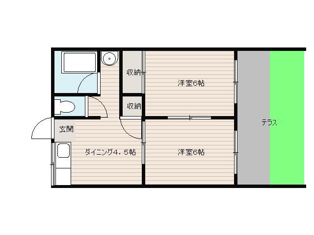 ライフイン中嶋の間取り写真