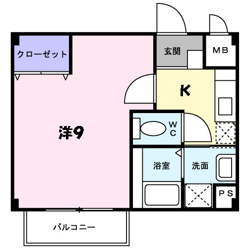 スカイハイツの間取り写真
