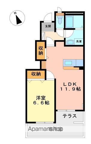 ＪＲ可部線 安芸長束駅 徒歩9分 2階建 築14年の間取り写真