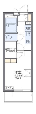レオパレスリラ大南の間取り写真