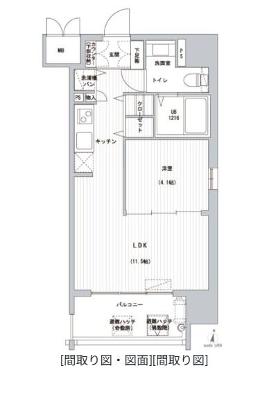 ＪＲ鹿児島本線 吉塚駅 徒歩4分 14階建 築19年の間取り写真