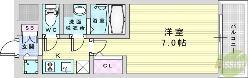 エスリード新大阪ラヴァーグの間取り写真