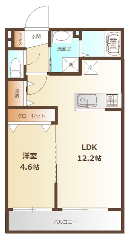 クアトロShotoの間取り写真