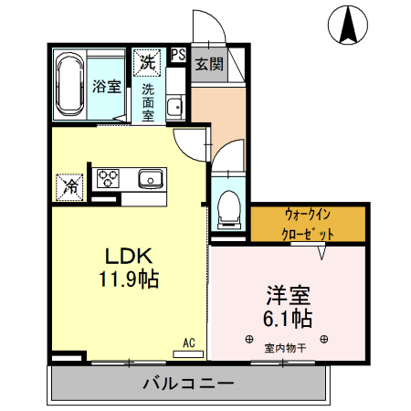 グランノール渚 E棟の間取り