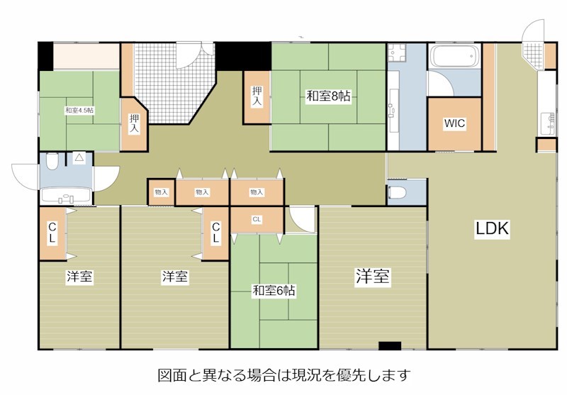 北九州市八幡西区割子川のマンションの間取り