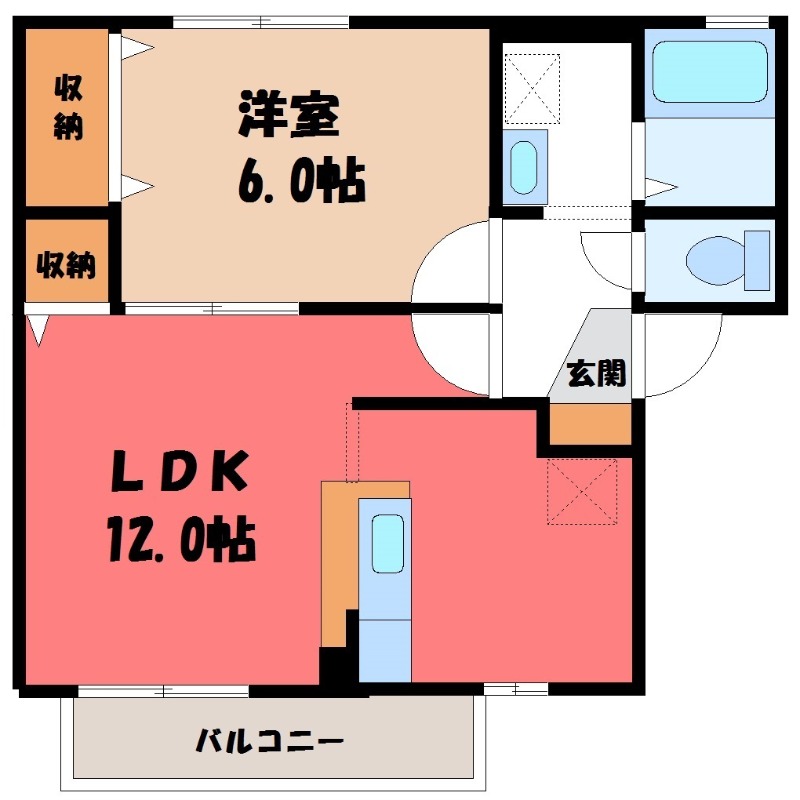 セジュールソフィア Cの間取り