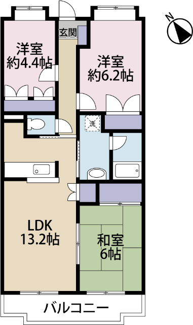 カーサグランドゥールの間取り