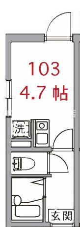 東京都葛飾区東新小岩７（アパート）の賃貸物件の間取り