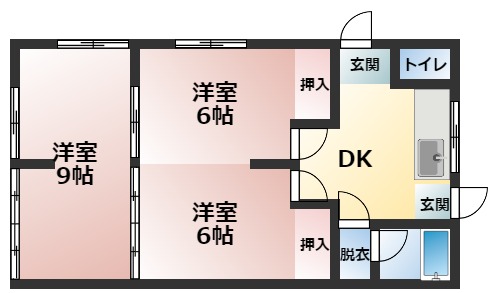 レジデンスタカザワの間取り